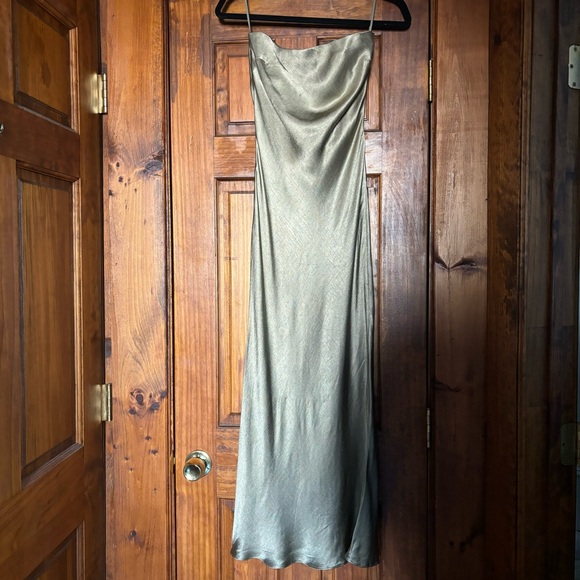 Bec + bridge moon dance strapless dress in sage - Picture 5 of 10